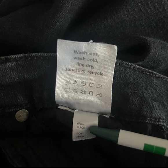 Reformation Emma High Rise Wide Leg Black Jeans Size 26 Boho Minimalist Festival - Picture 7 of 8